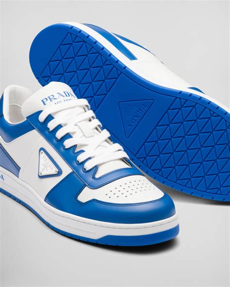 prada patent leather sneakers blue|Prada downtown patent sneakers.